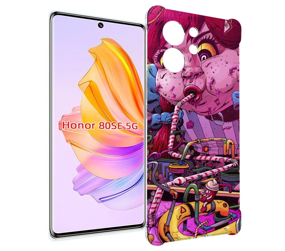 

Чехол MyPads прикольная сладкая картинка для Honor 80 SE, Прозрачный, Tocco