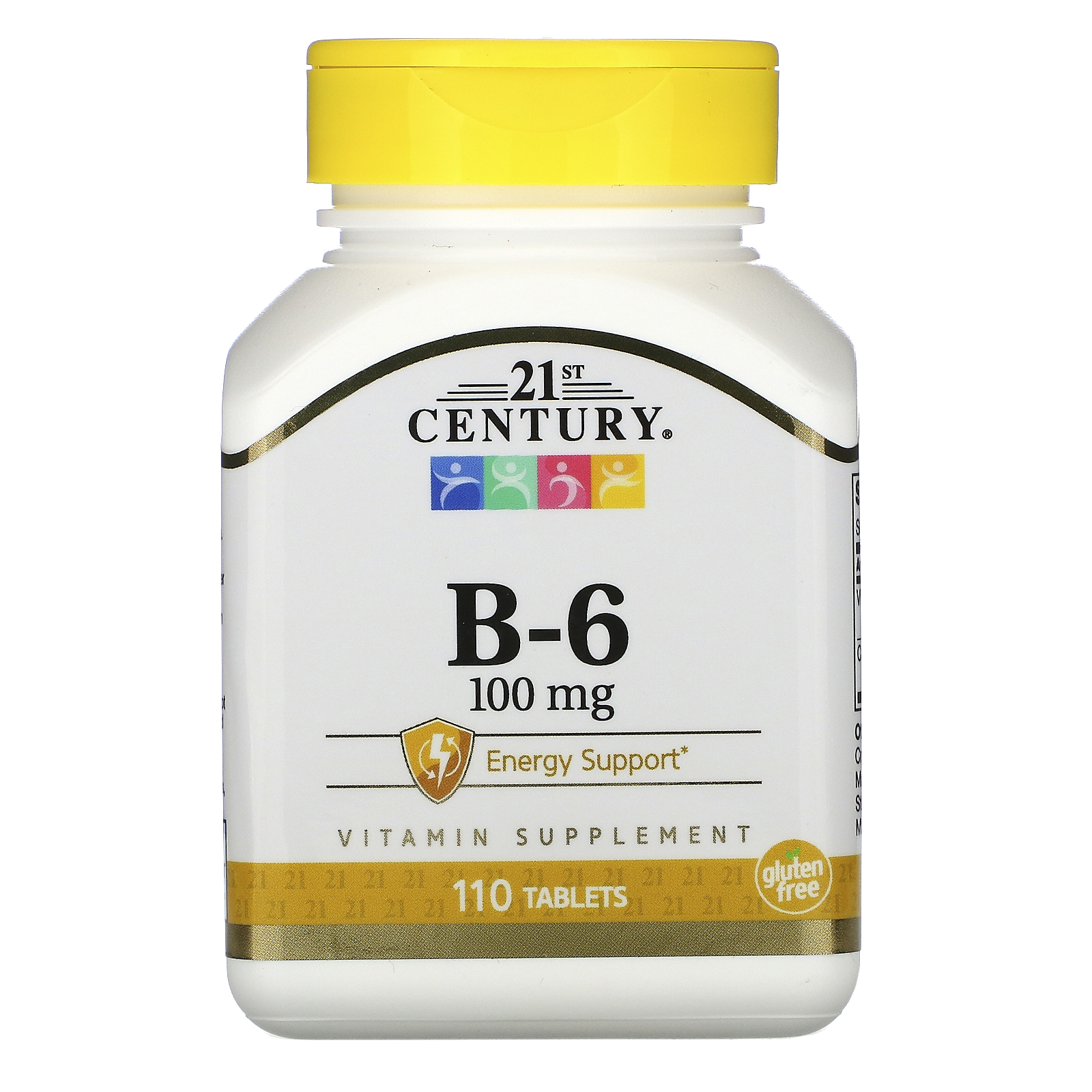 Купить 21st Century - B-6 100 мг (110 таблеток) - пиридоксин гидрохлорид, витамин в6 в таблетках