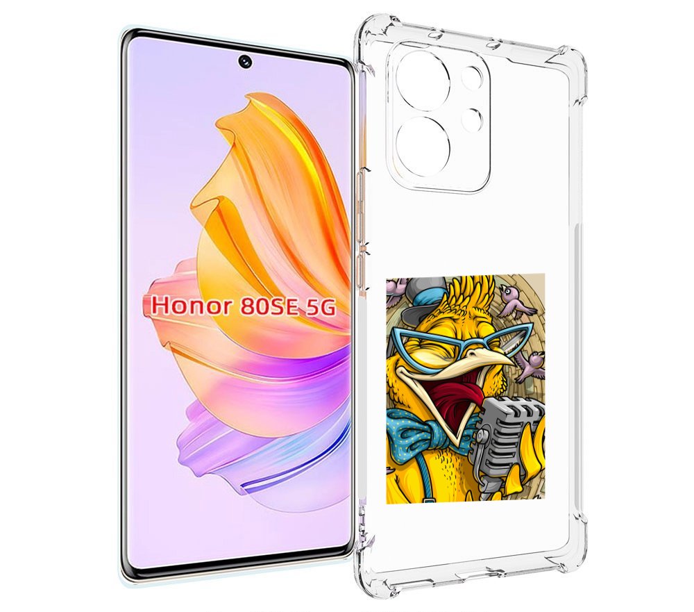 

Чехол MyPads поющая птичка для Honor 80 SE, Прозрачный, Tocco