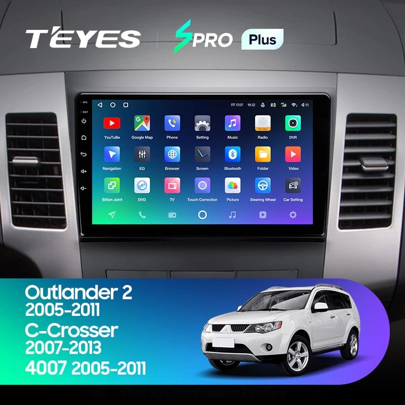 Штатная магнитола Teyes SPRO Plus 464 Mitsubishi Outlander 2 2005-2011 Тип-B 3450000₽