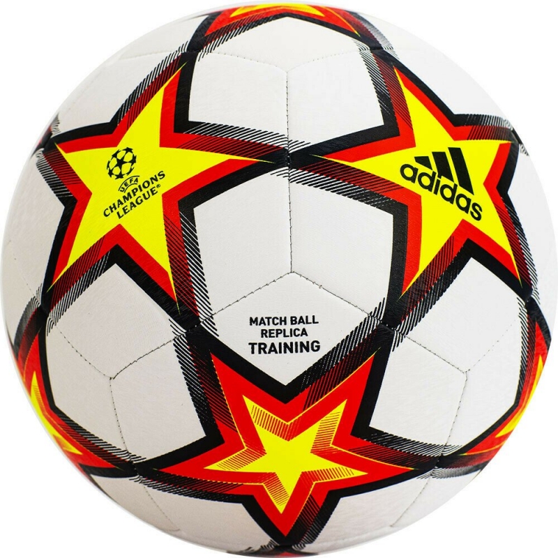 

Мяч футбольный ADIDAS UCL Training PS арт.GU0206, р.5, 12 пан, ТПУ, маш.сш, бело-красно-ж