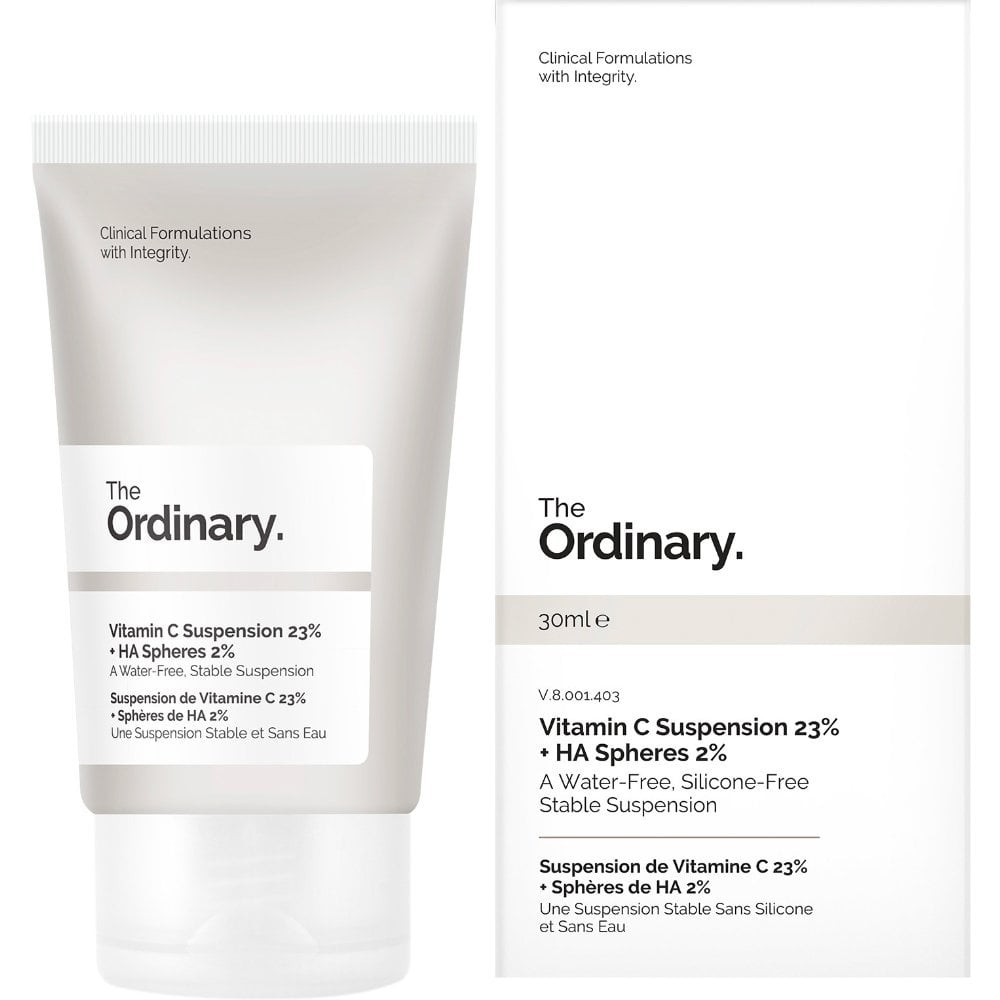 Антивозрастная сыворотка The Ordinary Vitamin C Suspension 23%+HA Spheres 2% с витамином С сыворотка для век the ordinary