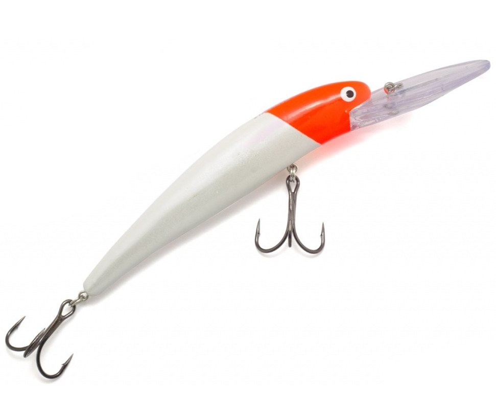 

Воблер German GG-Bomb 115 цв. C147 (115 мм, 22 гр, плавающий) до 4 м, Белый;красный, GG-Bomb