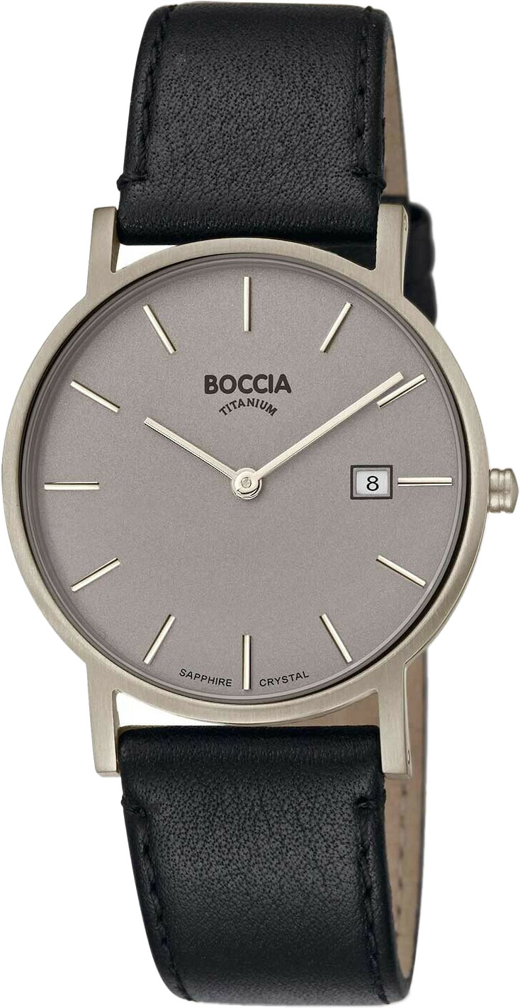 фото Наручные часы мужские boccia titanium 3637-01 титановые