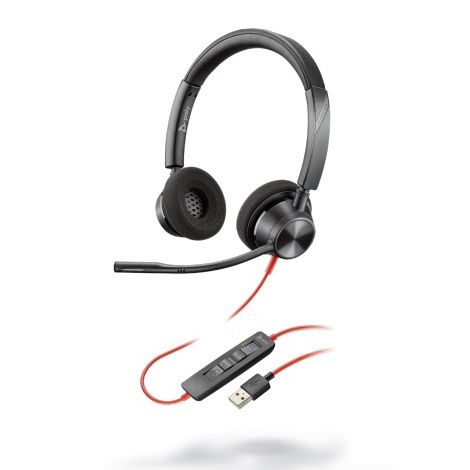 фото Гарнитура plantronics poly blackwire 3320 black