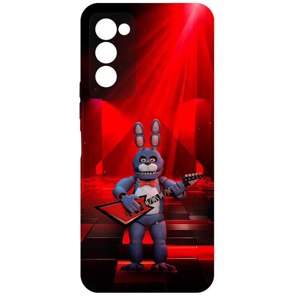 

Чехол-накладка Krutoff Soft Case ФНАФ - Бонни с гитарой для TECNO Camon 18 черный