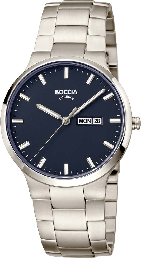 фото Наручные часы мужские boccia titanium 3649-02 титановые