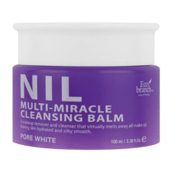Бальзам для снятия макияжа Eco Branch NIL Multi-Miracle Cleansing Balm Pore White 100% pure очищающий бальзам красный апельсин
