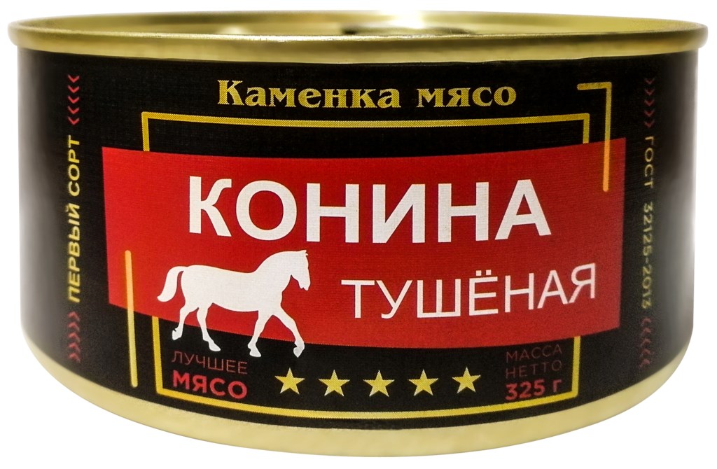 

Конина тушеная Лента в собственном соку 325 г
