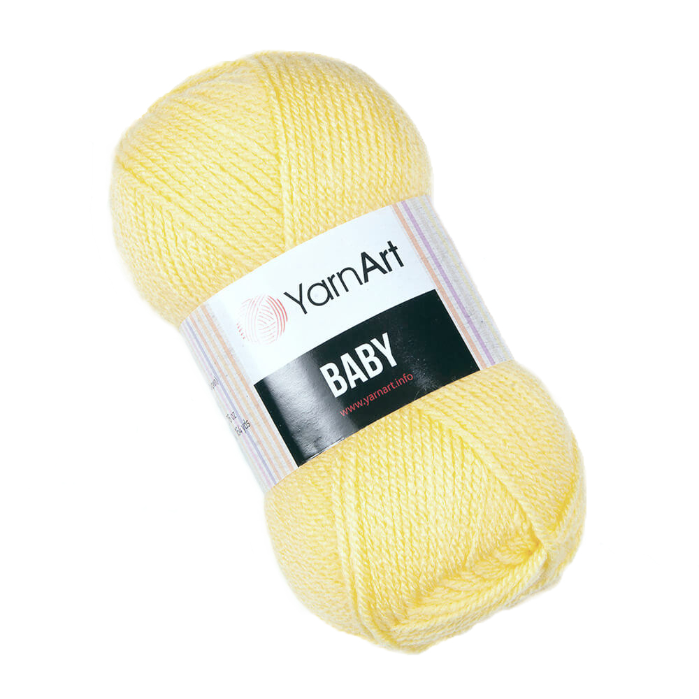 

Пряжа YarnArt Baby 850379 цвет светло-жёлтый, акрил 100% (2 мотка), Baby