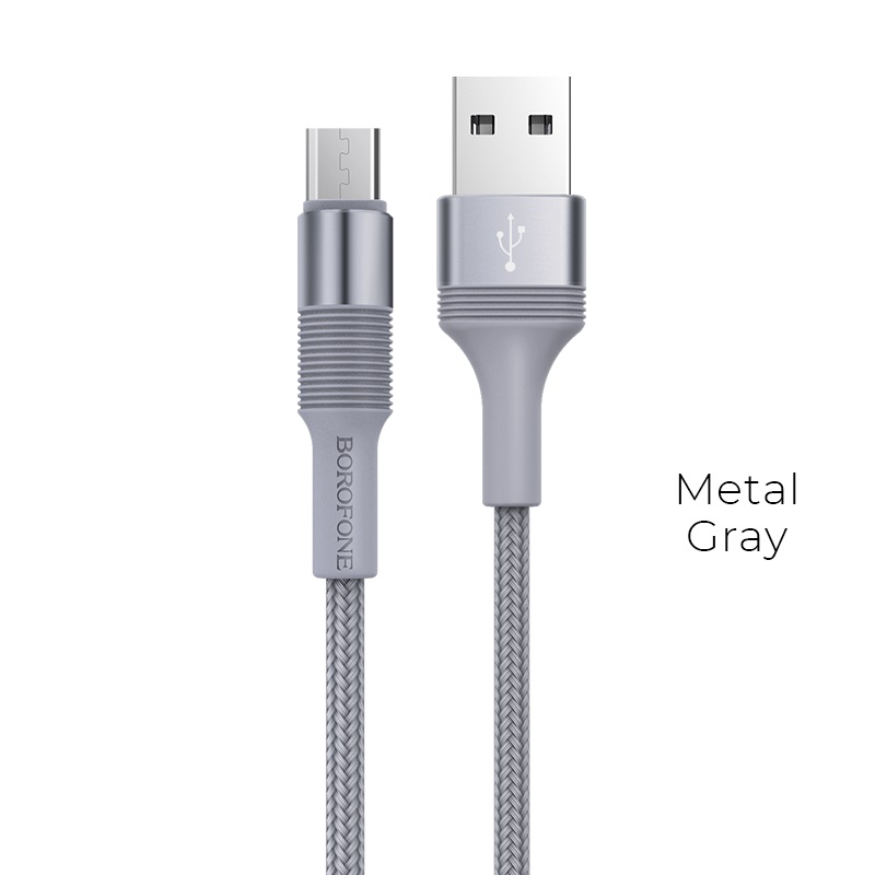 

Кабель usb - usb Borofone 1 м серый