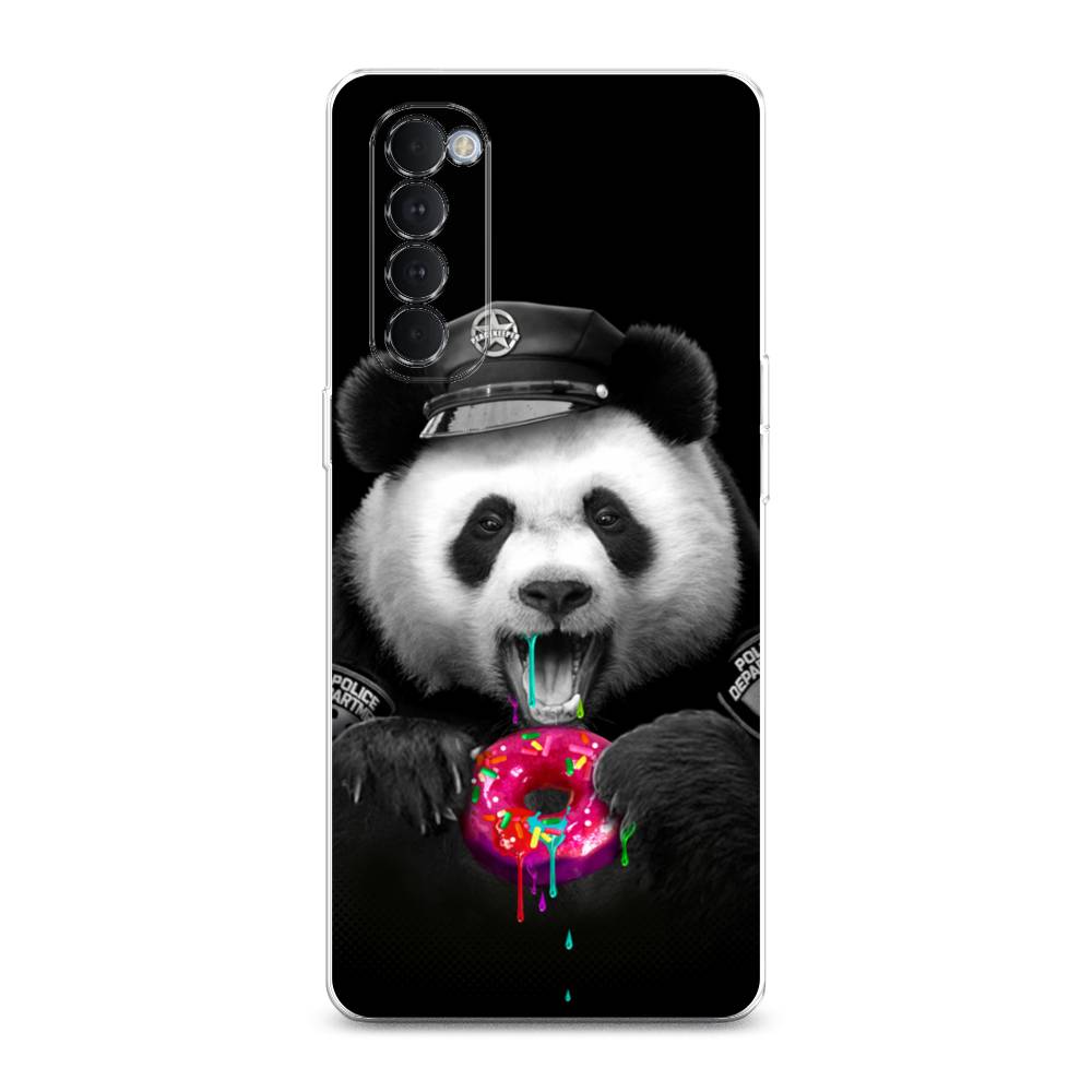 

Чехол Awog на Oppo Reno 4 Pro "Панда police", Разноцветный, 258950-2