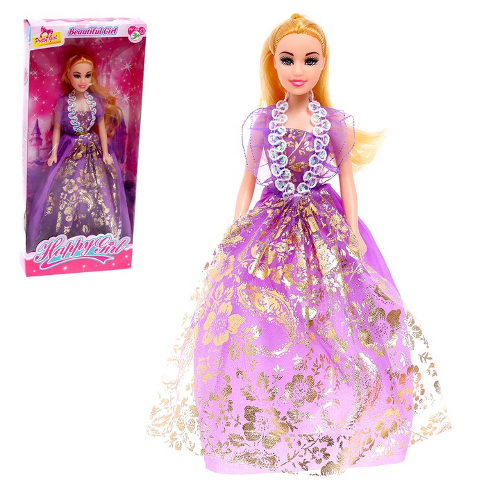 Кукла-модель Арина в платье, МИКС, 7734186W