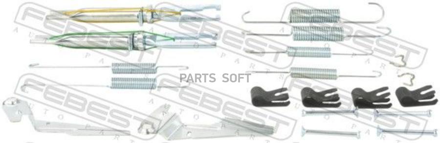 

Монт.комп.бар.торм.колодок Toyota Hilux 04- Febest 0104-GUN125R-KIT