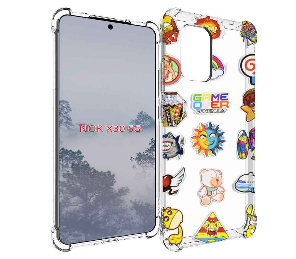 

Чехол MyPads Стикеры для Nokia X30 5G, Tocco