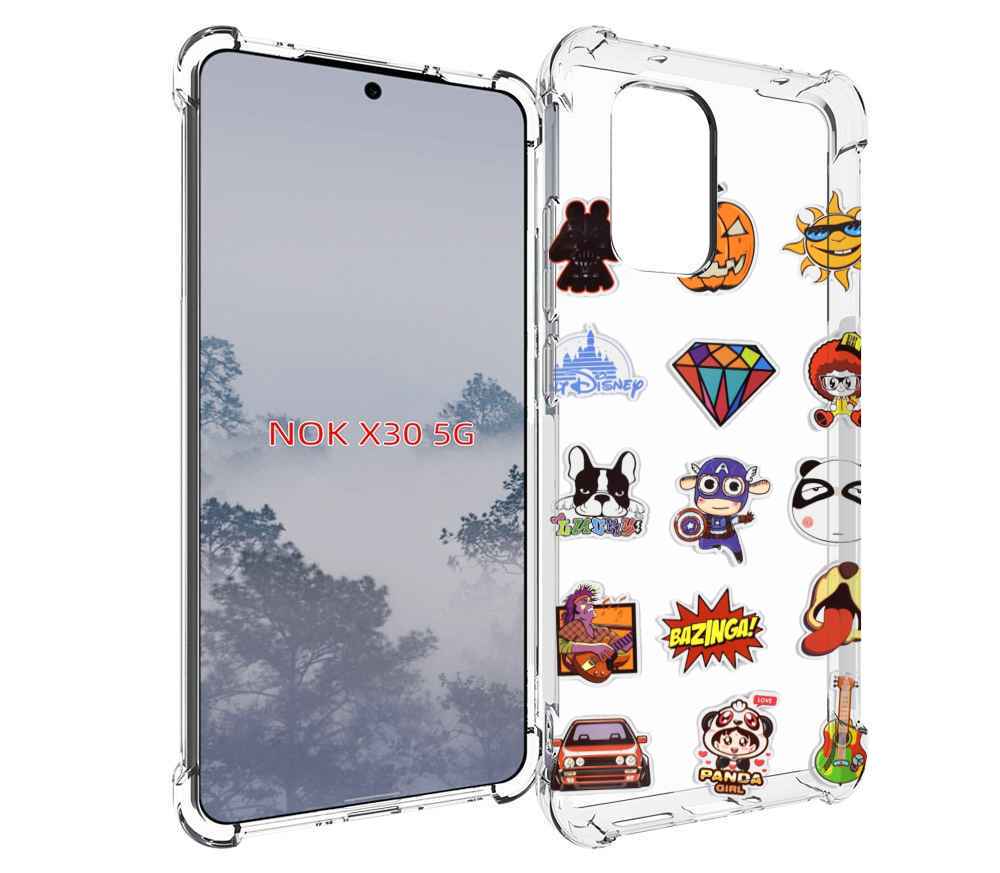 

Чехол MyPads Стикеры-2 для Nokia X30 5G, Tocco