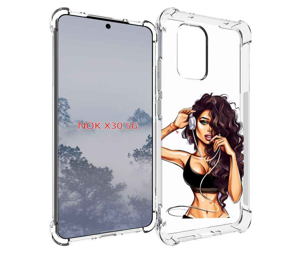 

Чехол MyPads Спортивная-девушка женский для Nokia X30 5G, Tocco