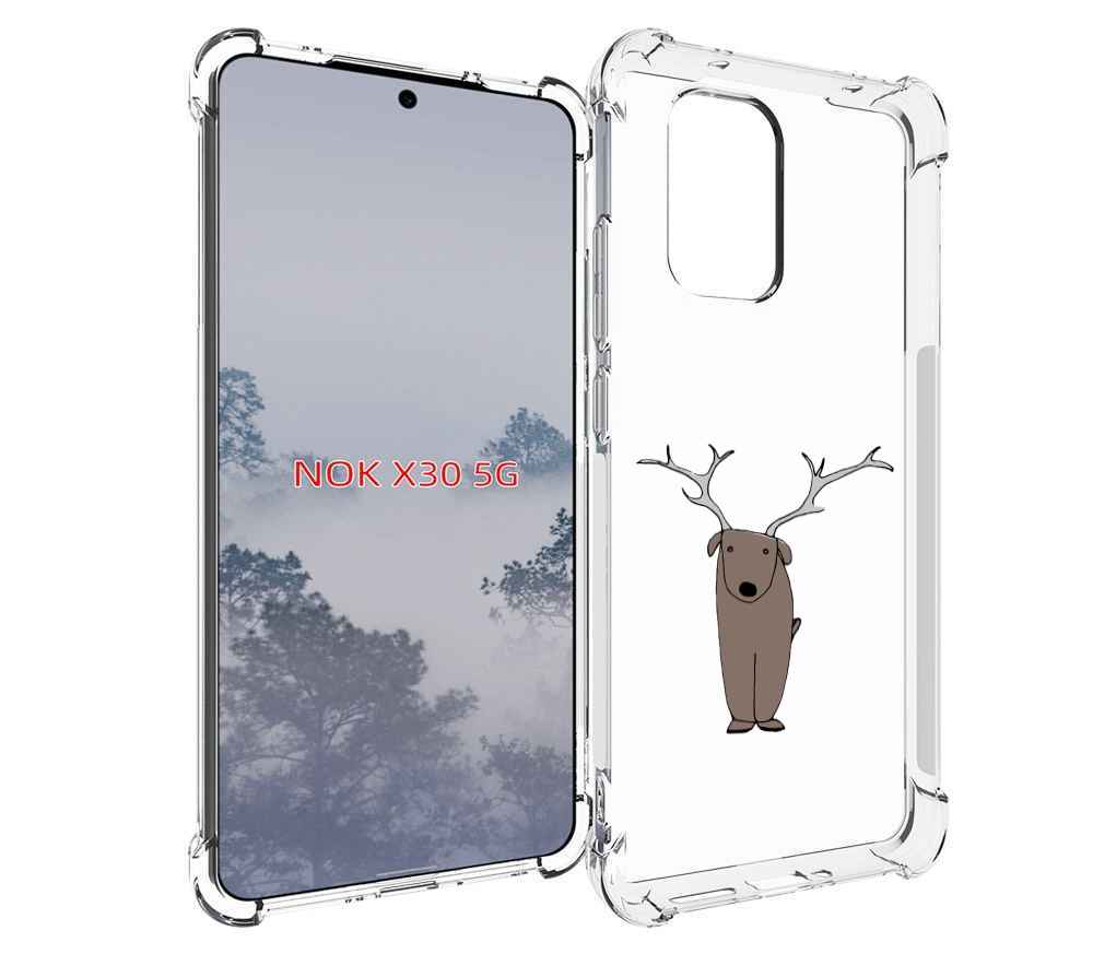 

Чехол MyPads Собака олень для Nokia X30 5G, Tocco