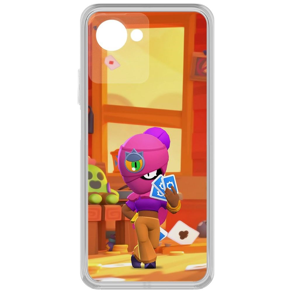 

Чехол-накладка Кейс Brawl Stars-Тара для Realme Narzo 50i Prime, Прозрачный