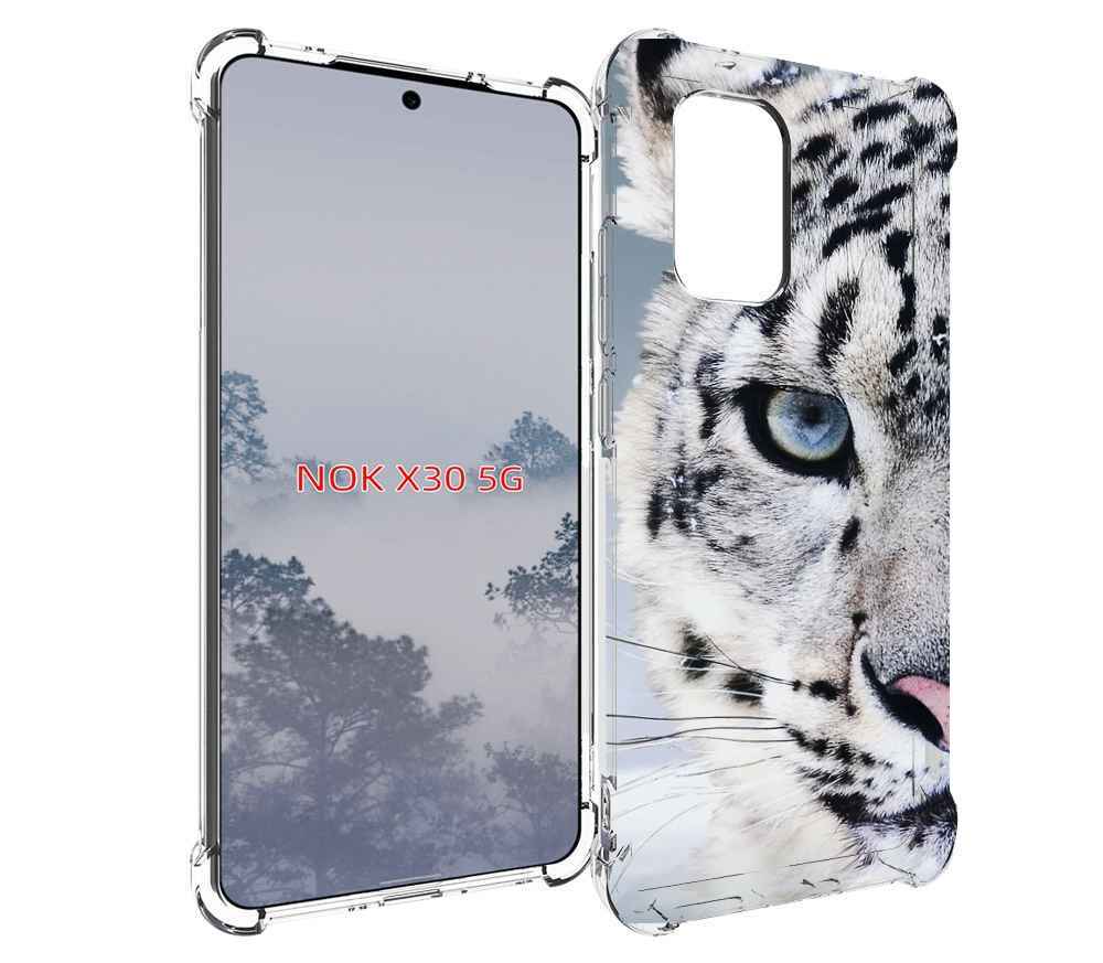 

Чехол MyPads Снежный-барс для Nokia X30 5G, Tocco