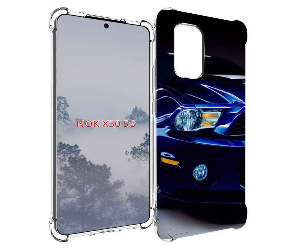 

Чехол MyPads Синяя-машина для Nokia X30 5G, Tocco