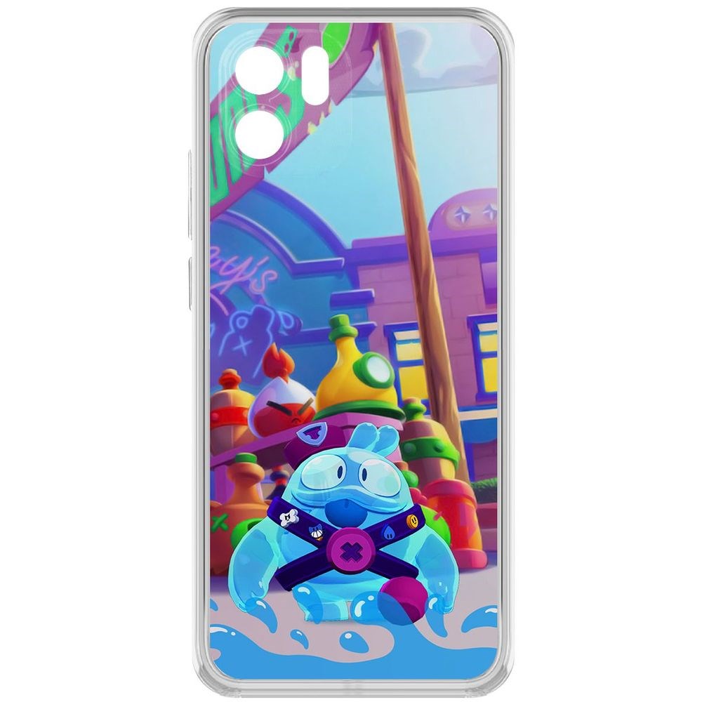 

Чехол-накладка Кейс Brawl Stars-Скуик для Xiaomi Redmi A1