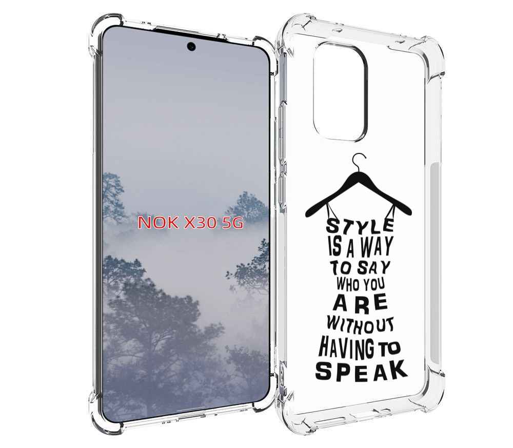 

Чехол MyPads Сарафан-из-слов для Nokia X30 5G, Tocco