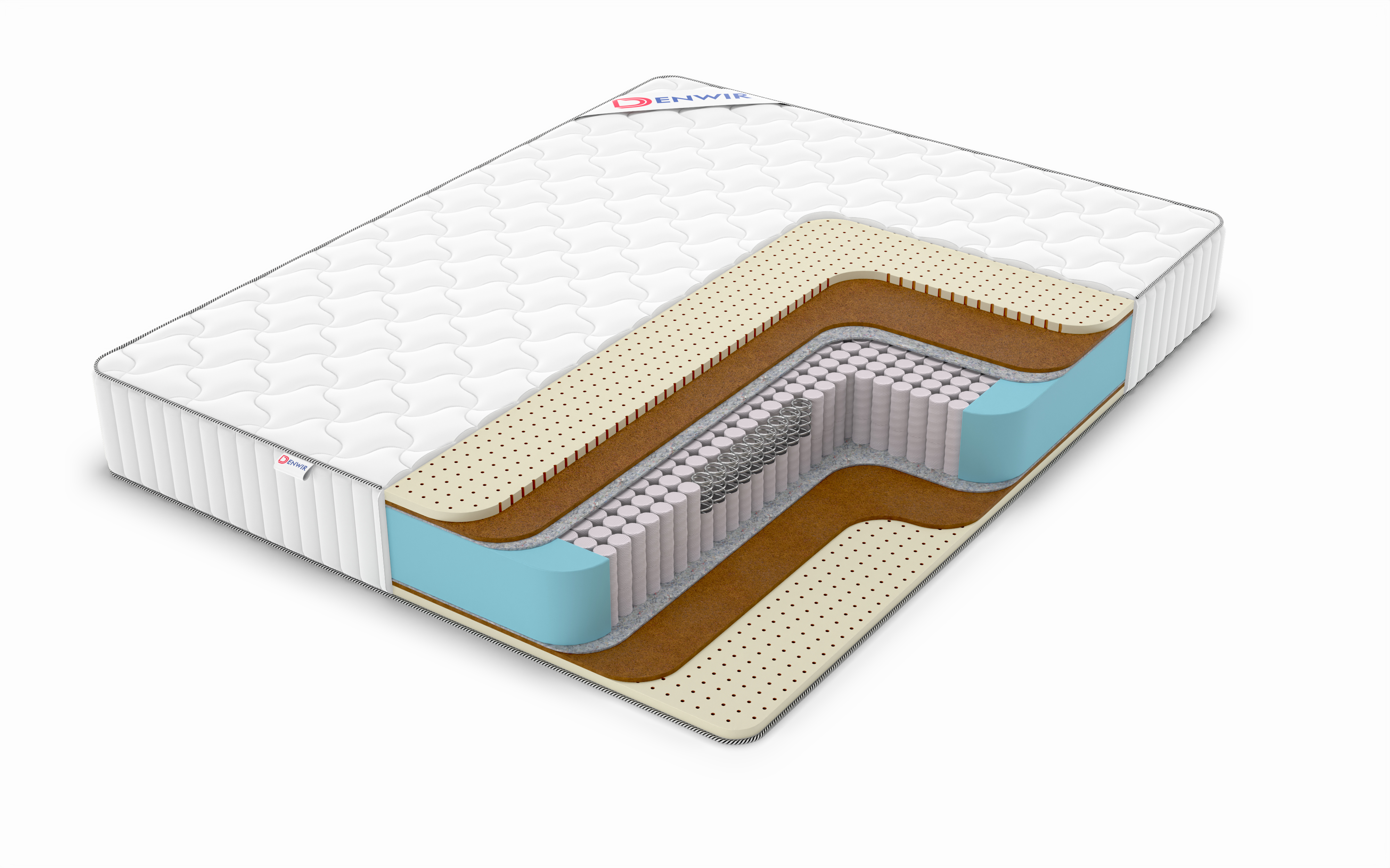 

Матрас пружинный Denwir CLASSIC MIDDLE SOFT S1000 75х180, 23 см, Белый, CLASSIC MIDDLE SOFT S1000