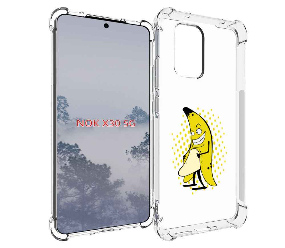 

Чехол MyPads Раздетый-банан для Nokia X30 5G, Tocco