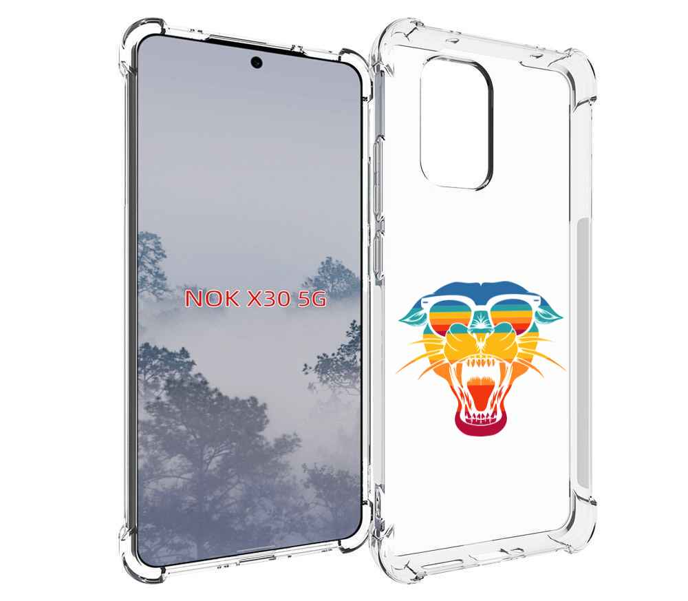 

Чехол MyPads Радужная-пантера для Nokia X30 5G, Tocco