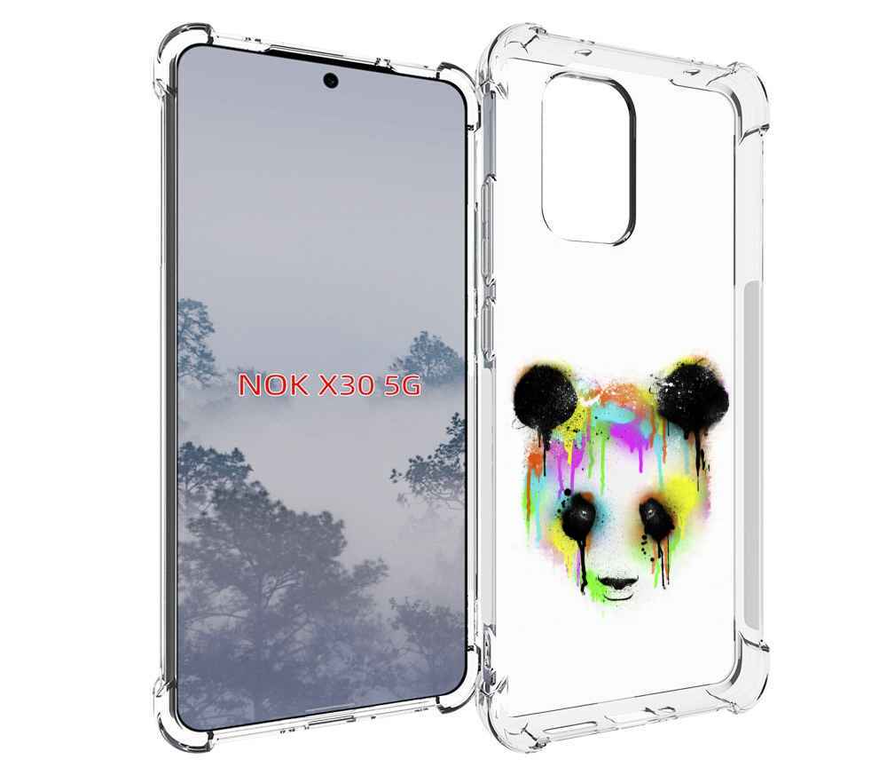 

Чехол MyPads Радужная панда для Nokia X30 5G, Tocco