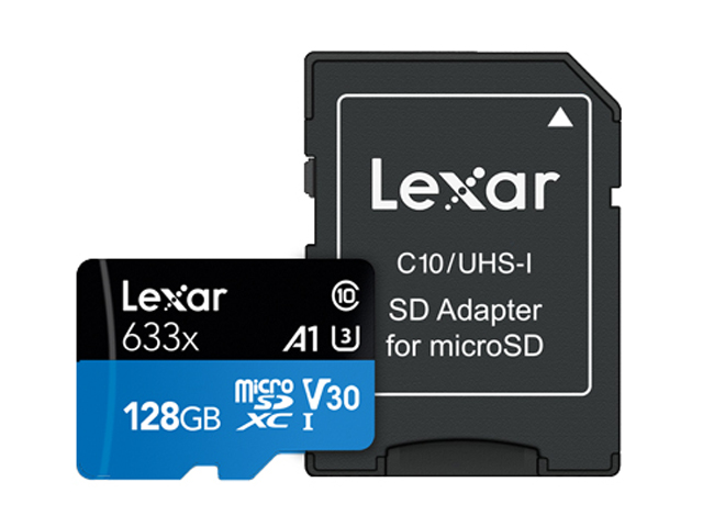 фото Карта памяти lexar micro sd xc uhs-i class 10 a1 v30 u3 lsdmi128bb633a