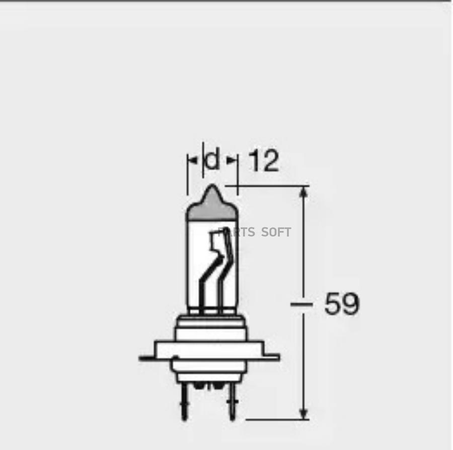 

OSRAM Лампа H7 12V 55W ULTRA LIFE PX26d, карт.1 шт. OSRAM 64210ULT
