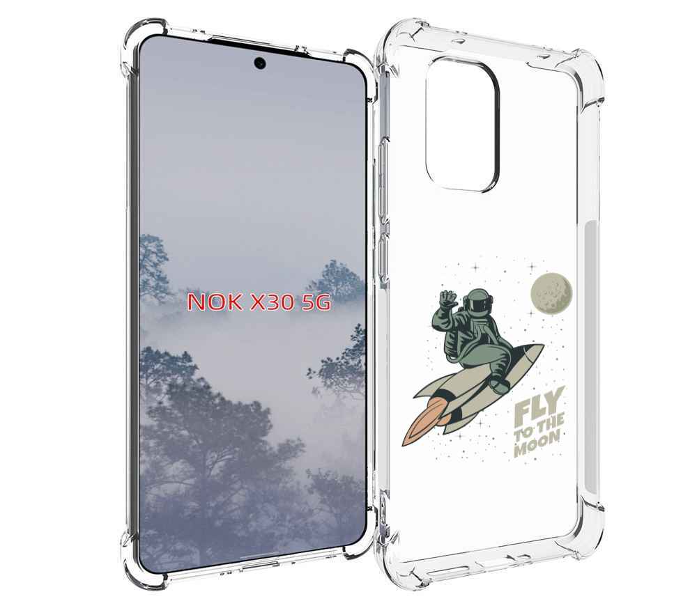 

Чехол MyPads Полет-на-Луну для Nokia X30 5G, Tocco