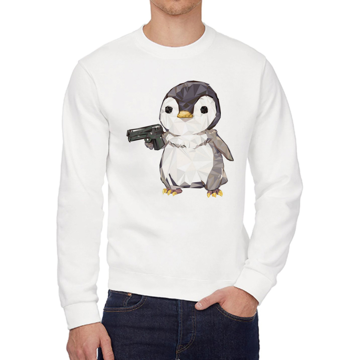 

Свитшот унисекс CoolPodarok W015750 белый 58 RU, 8W015750
