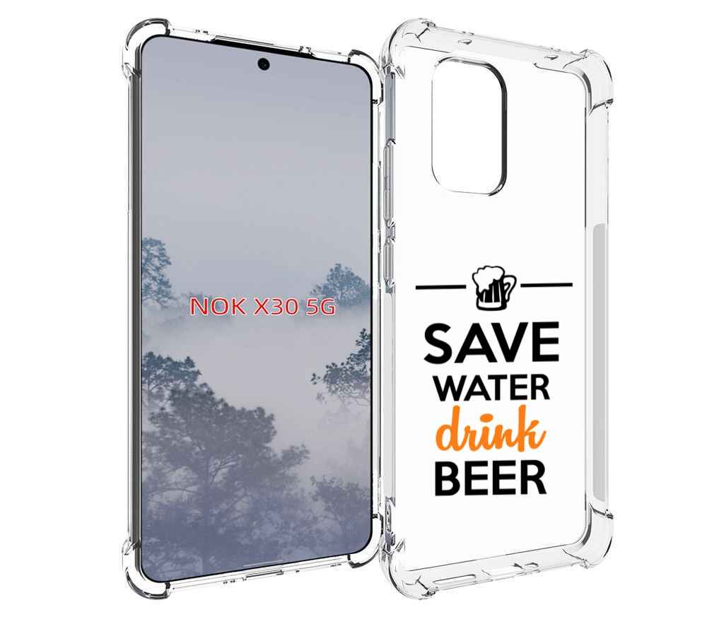 

Чехол MyPads Пей-пиво для Nokia X30 5G, Tocco