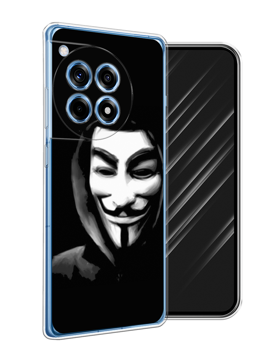 

Чехол Awog на OnePlus 12R "Анонимус", Черный;серый;белый, 154650-1