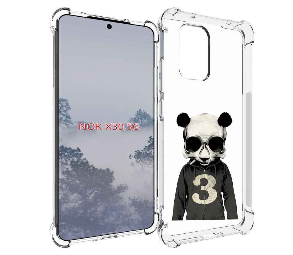 

Чехол MyPads Панда-в-костюме для Nokia X30 5G, Tocco