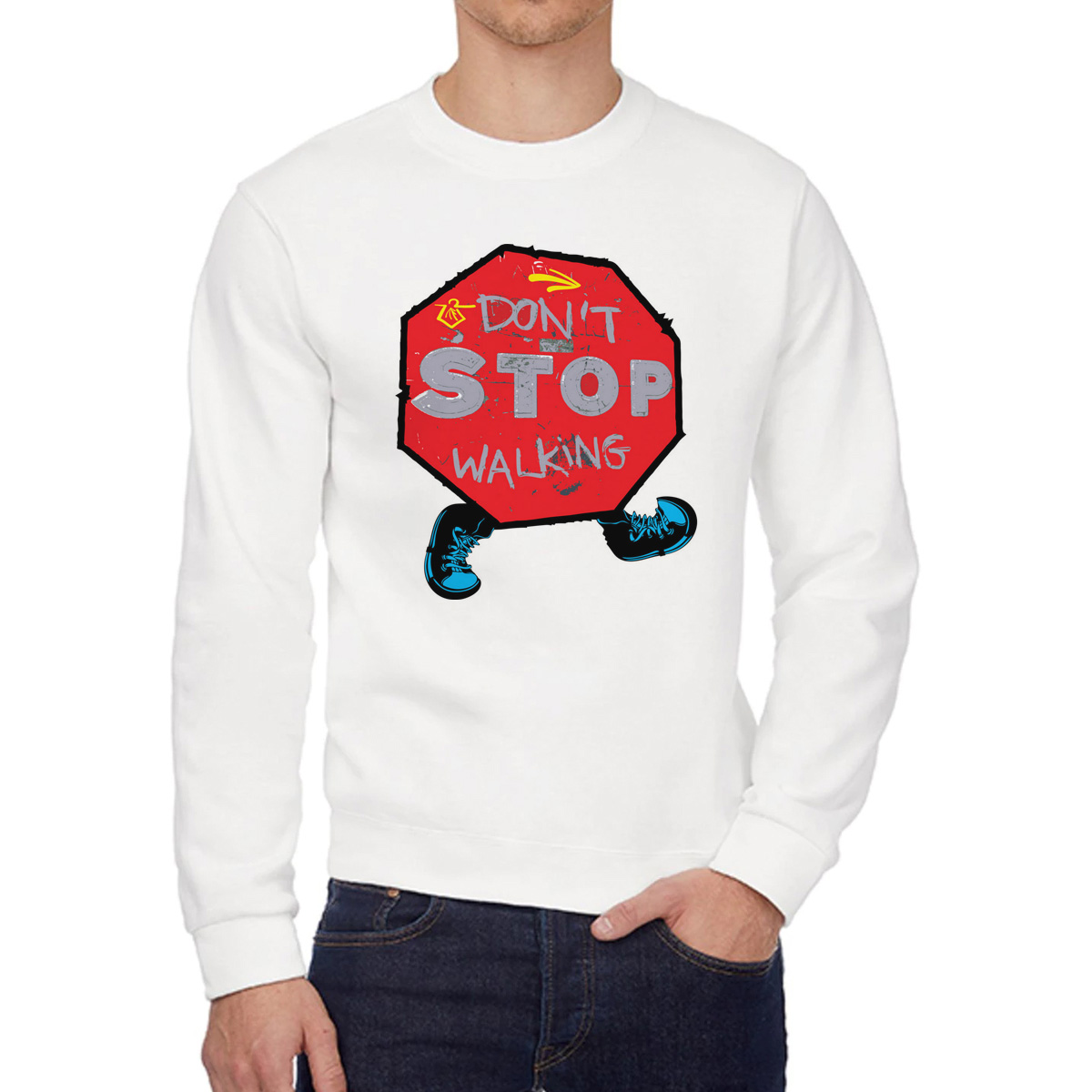 

Свитшот унисекс CoolPodarok W015740 белый 42 RU, 2W015740