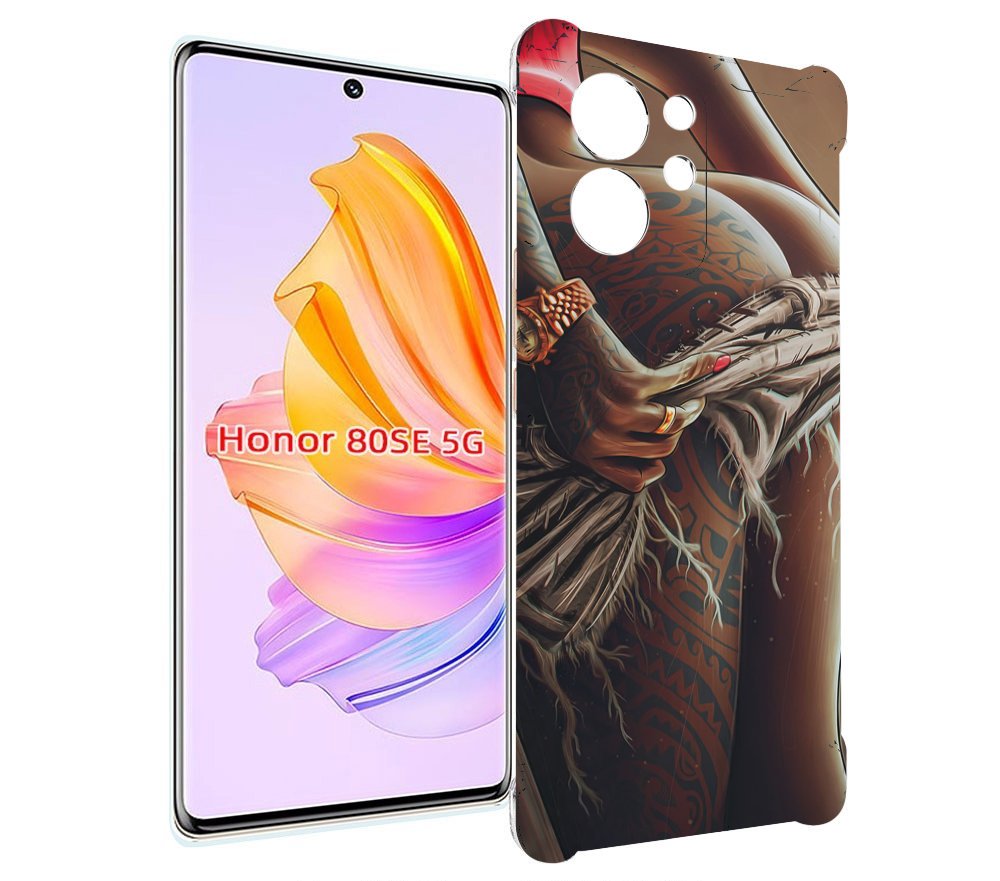 

Чехол MyPads полуголая девушка фотография женский для Honor 80 SE, Прозрачный, Tocco