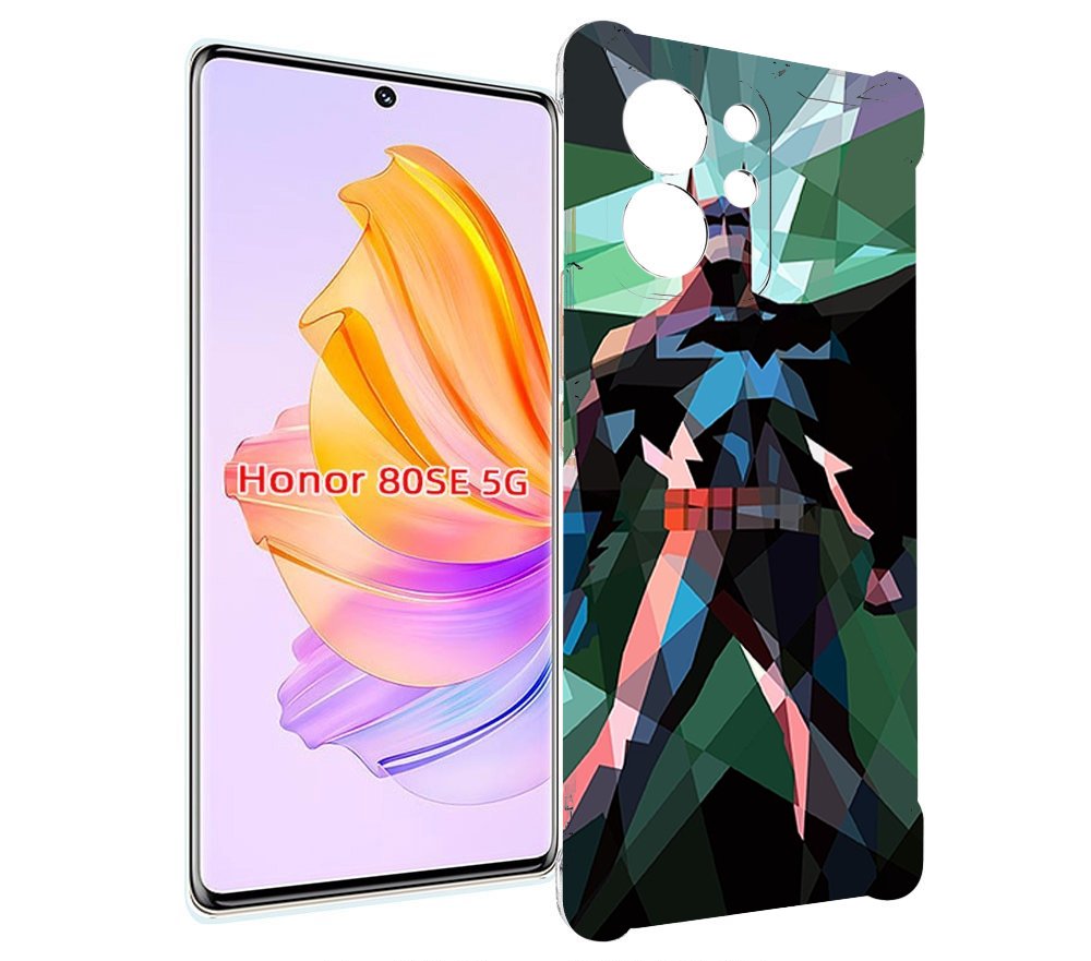 

Чехол MyPads полигональный-бэтмен-арт для Honor 80 SE, Прозрачный, Tocco