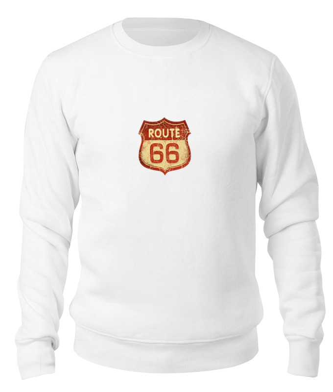 

Свитшот унисекс Printio Route 66 белый XS, Route 66