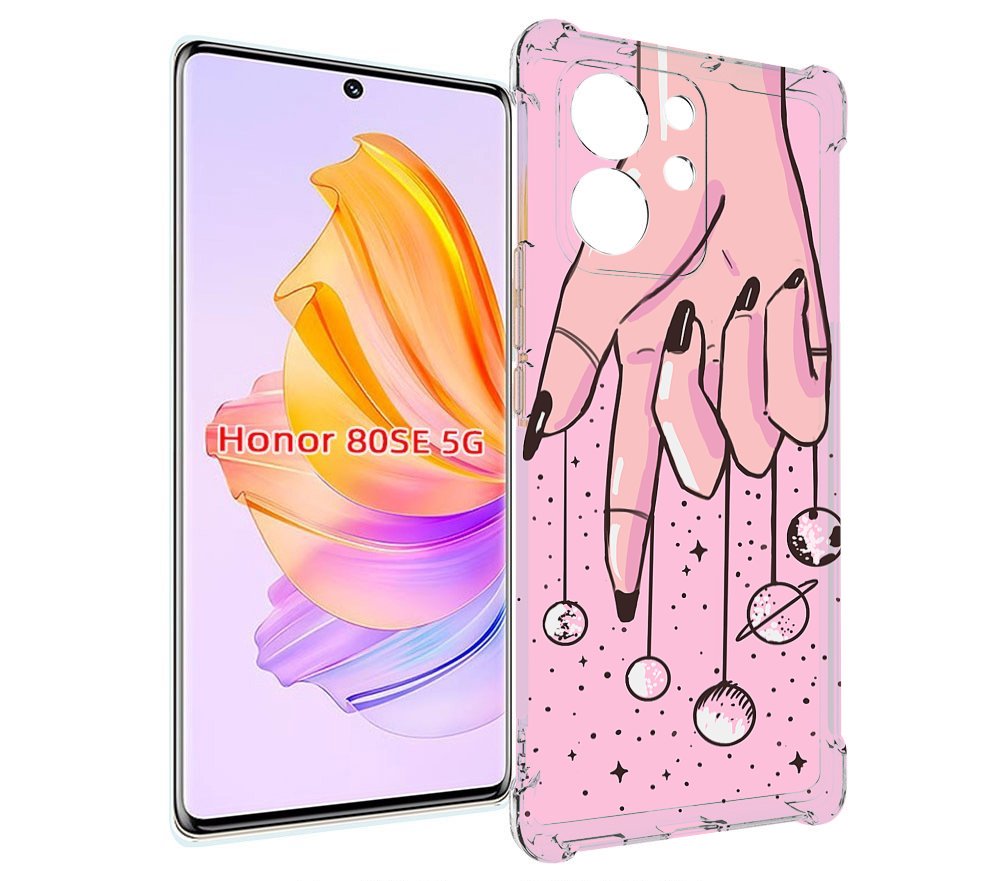 

Чехол MyPads планеты-на-пальцах для Honor 80 SE, Прозрачный, Tocco