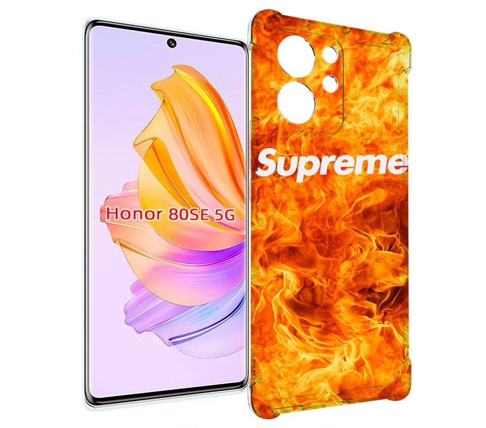 

Чехол MyPads пламя-пламенное суприм для Honor 80 SE, Прозрачный, Tocco