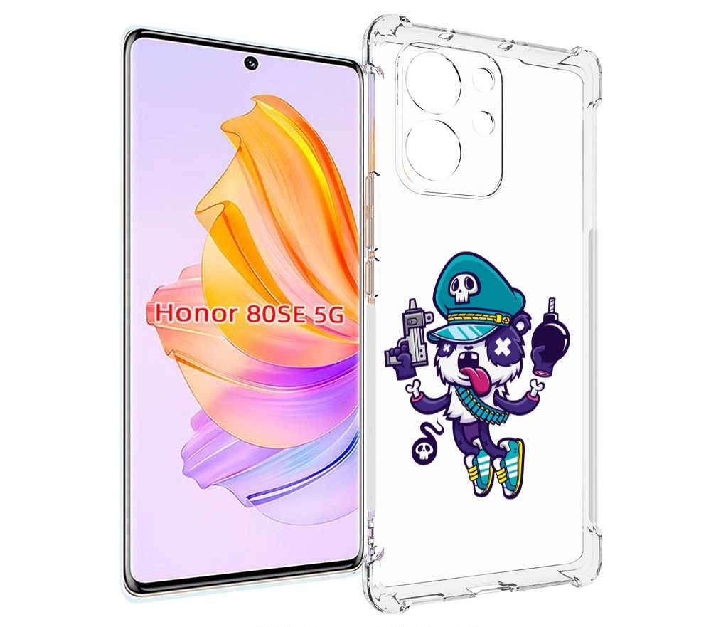 

Чехол MyPads персонаж с пистолетом и бомбочкой для Honor 80 SE, Прозрачный, Tocco