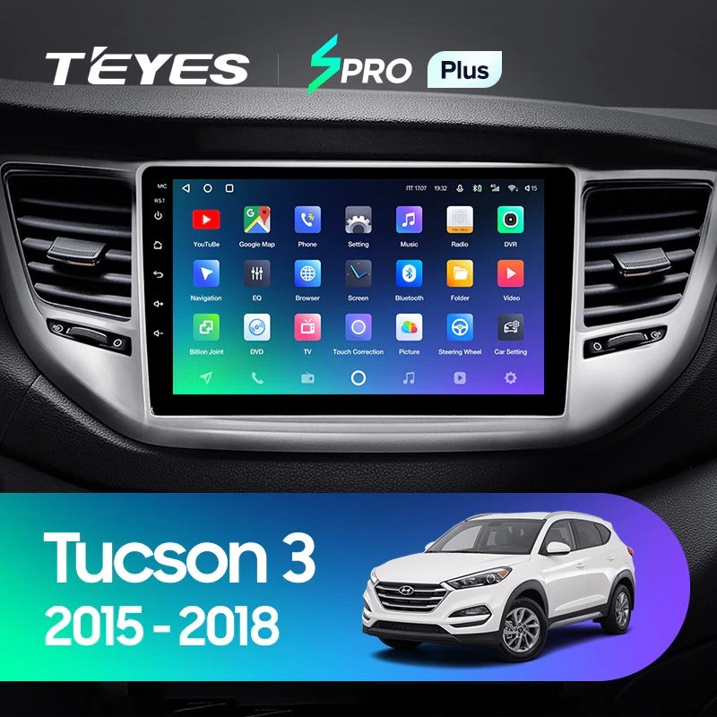 Штатная магнитола Teyes SPRO Plus 4/32 Hyundai Tucson 3 (2015-2018) Тип-B