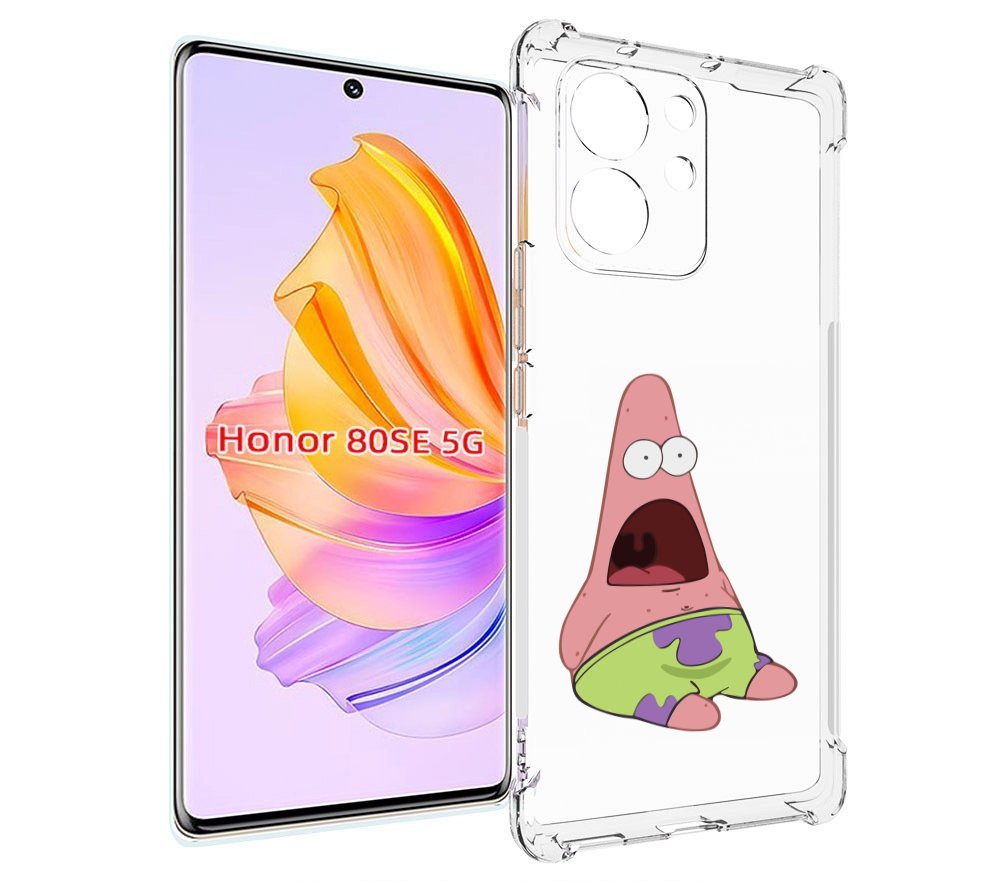 

Чехол MyPads патрик-в-шоке детский для Honor 80 SE, Прозрачный, Tocco