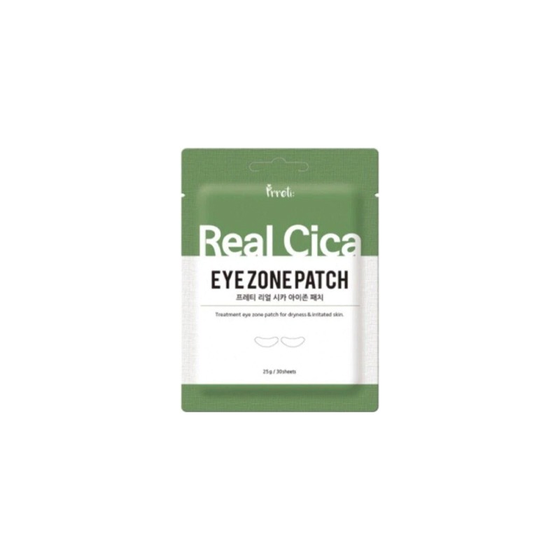 Патчи Prreti Real Cica Eye Zone Patch против отечности с центеллой 30 шт derma e патчи против темных кругов под глазами vitamin c bright eyes hydro gel patches