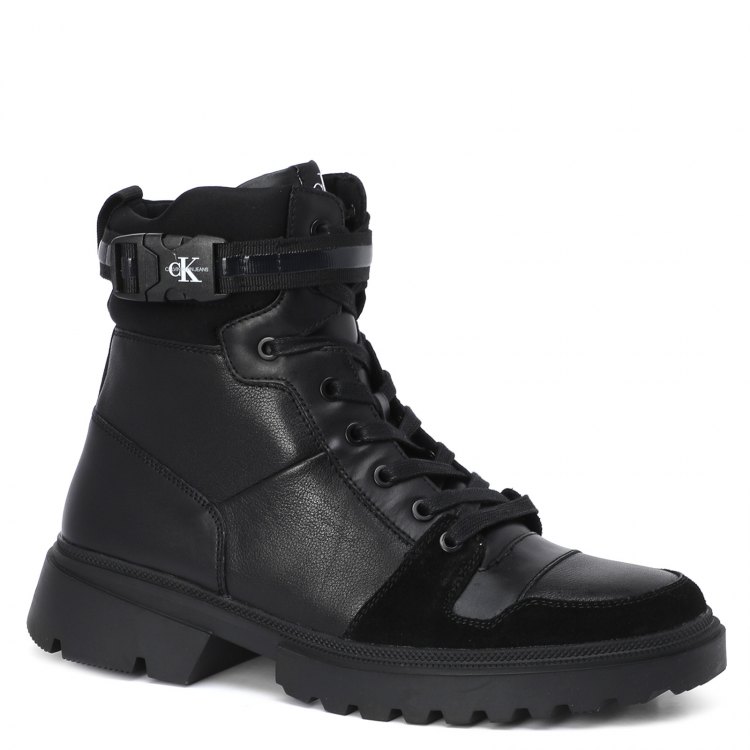 фото Мужские ботинки calvin klein jeans chunky mid laceup boot w buckle цв. черный 44 eu