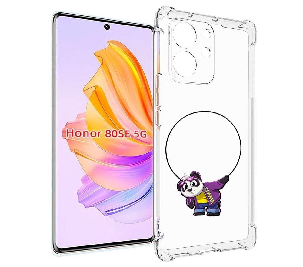 

Чехол MyPads панда-с-обручем для Honor 80 SE, Прозрачный, Tocco